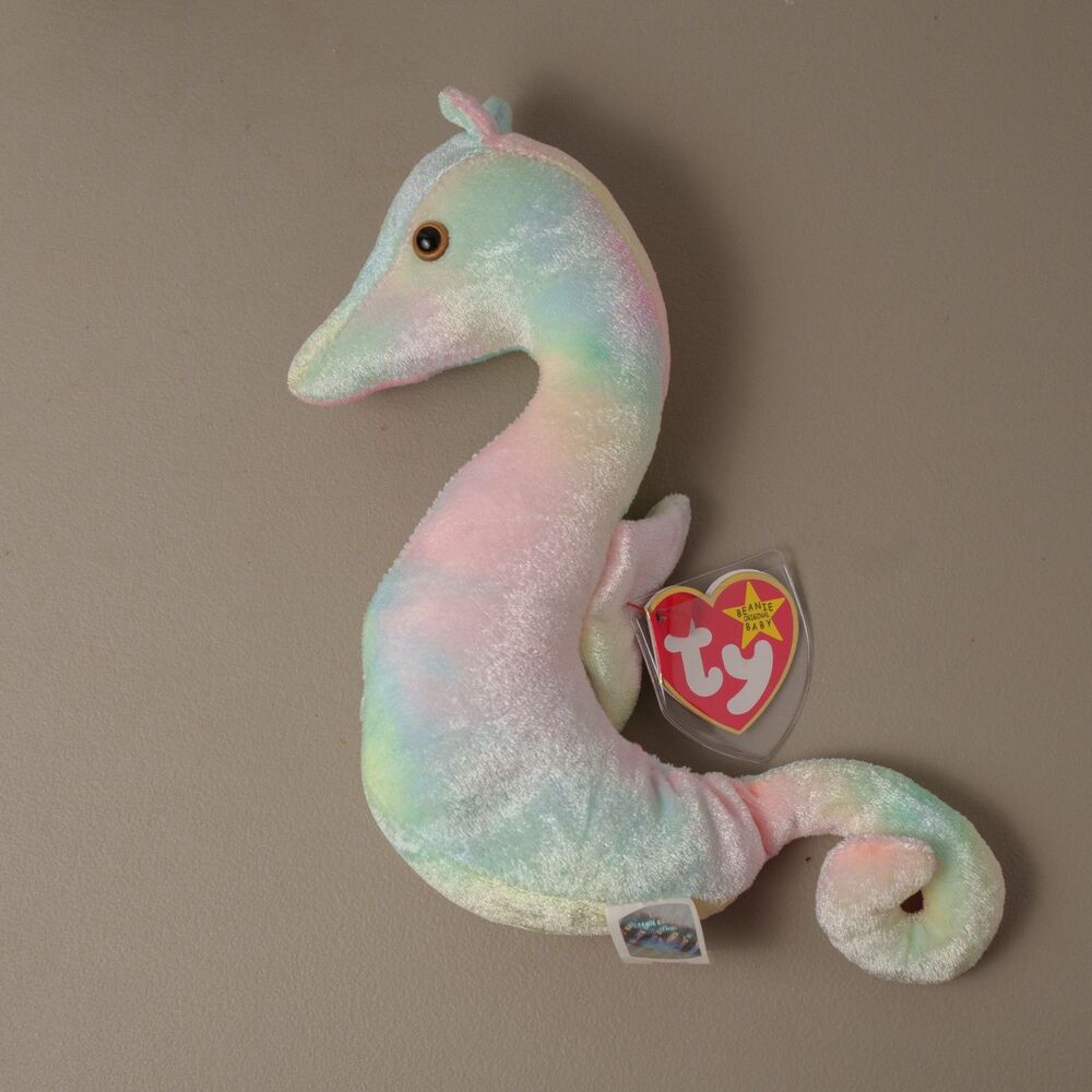 Ty Beanie Babies Neon Seahorse